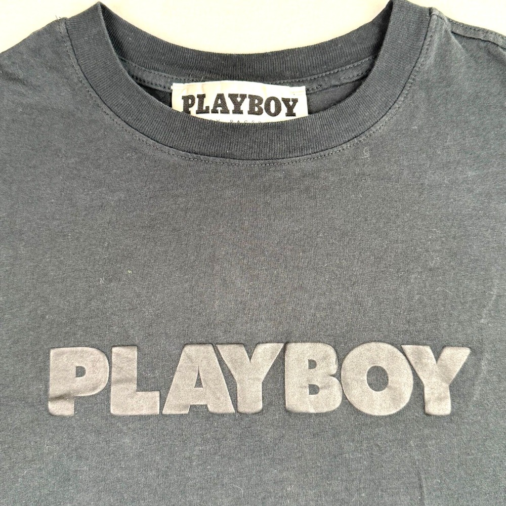 Playboy Small Luxury Men's T Shirt Size Small Raised Letters Posh